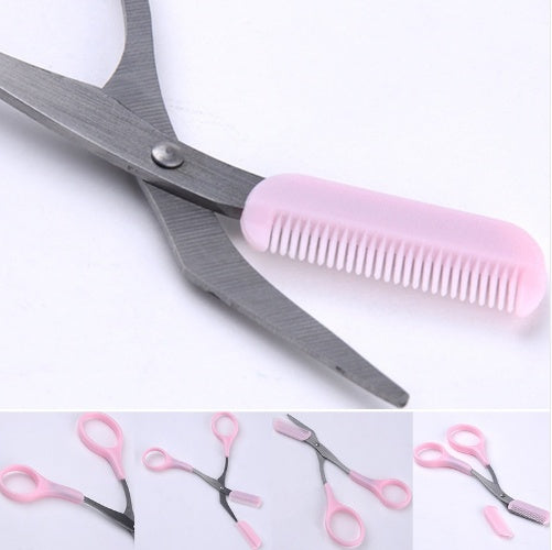 Beauty tools eyebrow scissors with eyebrow comb